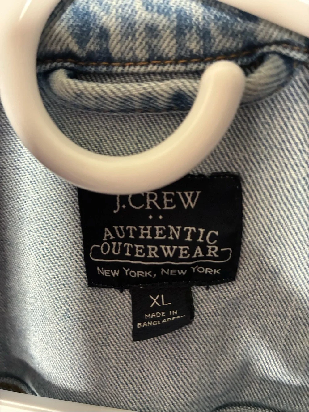 J. Crew Light Blue Denim Jacket with Branded Label